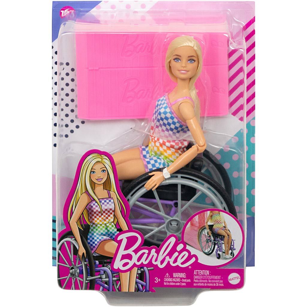 Barbie i kørestol, 1 stk.